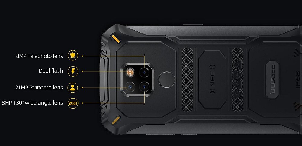 Smartfon DOOGEE S68 Pro aparat zdjęcia rozdzielczość obiektywy filmy nagrywanie selfie