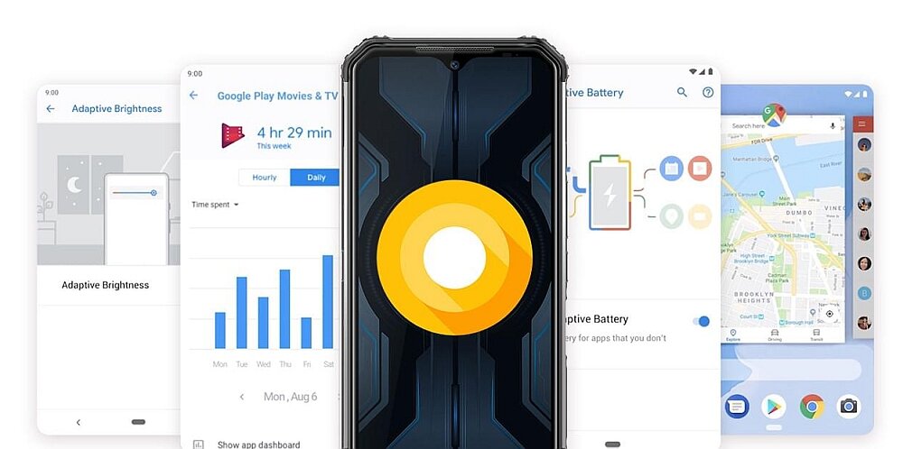 Smartfon DOOGEE S95 Pro system android pie 9 google play aplikacje