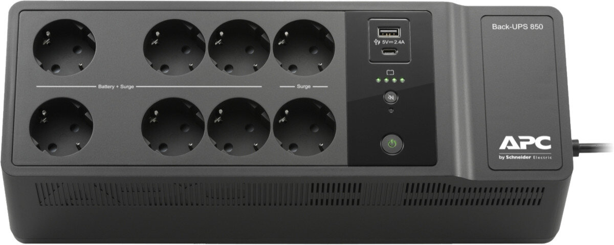 Zasilacz UPS APC Back BE850G2-GR 850VA 520W ochrona zabezpieczenie
