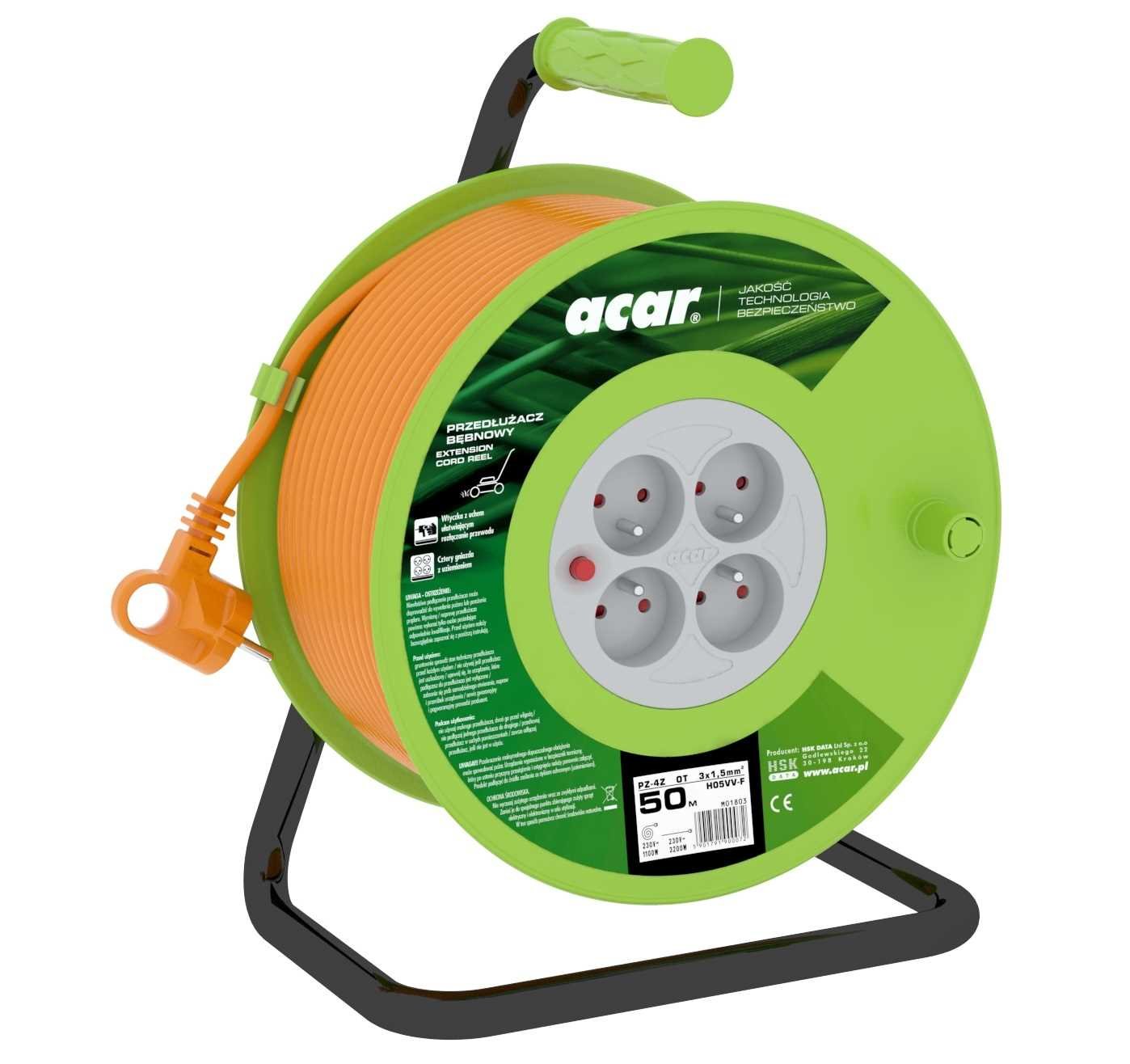 Przedłużacz ACAR M01803 (50m) - Przedłużacz