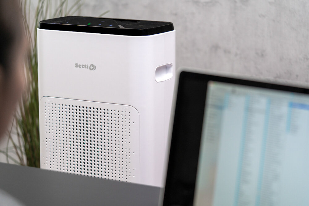 Oczyszczacz powietrza SETTI+ AP400W Smart wyglad front atest certyfikat
