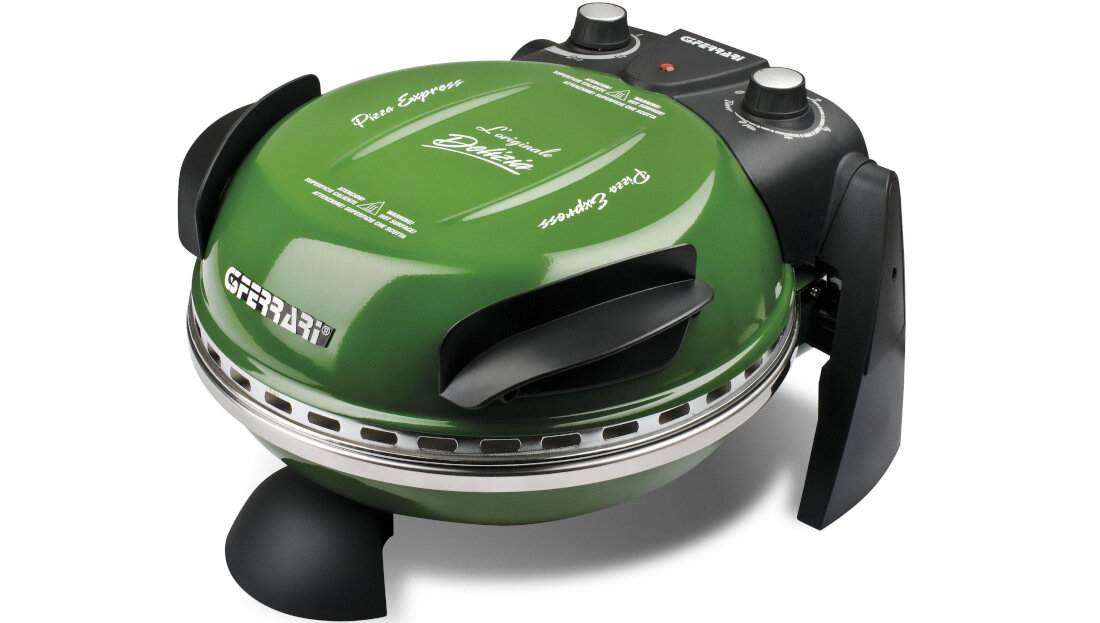 Piec do pizzy G3FERRARI G10006 1200W srednica 33.5 cm Zielony wyposazednie funkcja rozmrazania