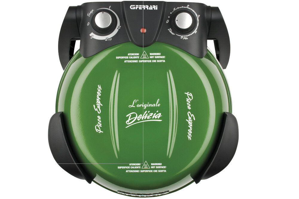 Piec do pizzy G3FERRARI G10006 1200W srednica 33.5 cm Zielony szybka praca szybkie nagrzewanie wyposazenie maksymalny czas pracy sygnal dzwiekowy