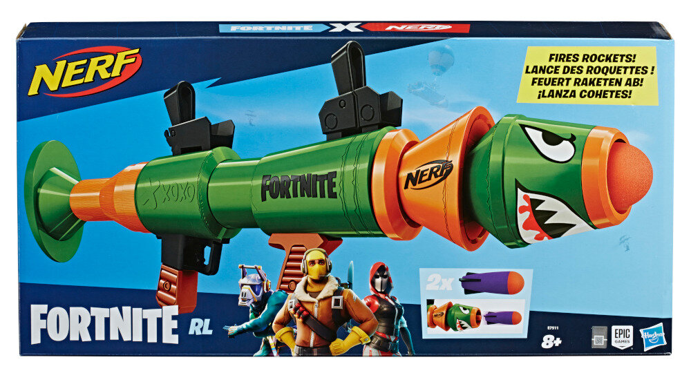 Wyrzutnia HASBRO Nerf Fortnite Rusty Rocket E7511 wiek zestaw przyspieszenie spust