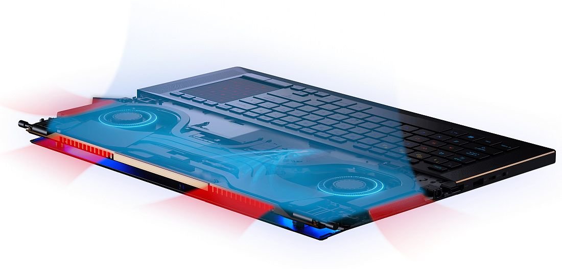 Laptop ASUS Rog Zephyrus S GX701  - CHŁODZENIE