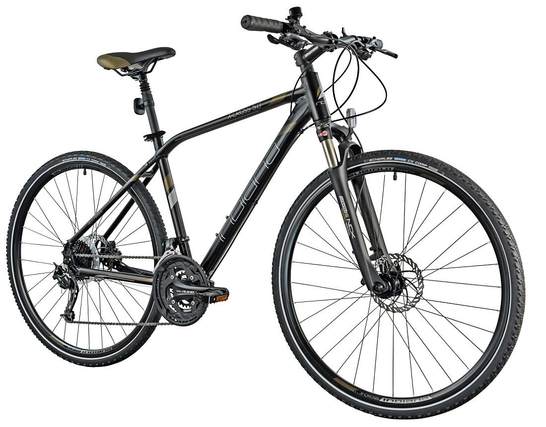 Rower Cross INDIANA X-Cross 5.0 M21 Czarno-brązowy - Gwarancja na rame