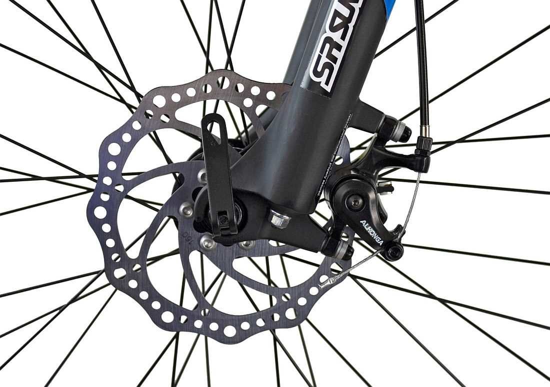 Rower MTB INDIANA X-Enduro 4.7 M19 Szaro-niebieski - hamulec