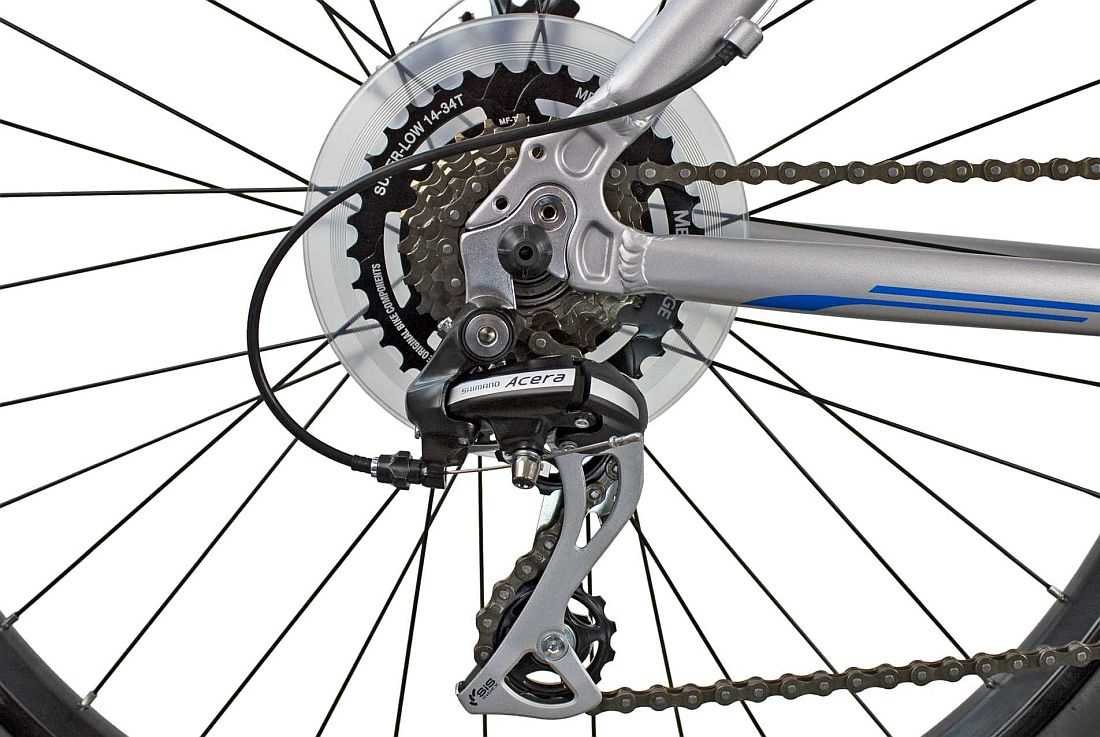Rower MTB INDIANA X-Enduro 4.7 M21 Szaro-niebieski - Przerzutki