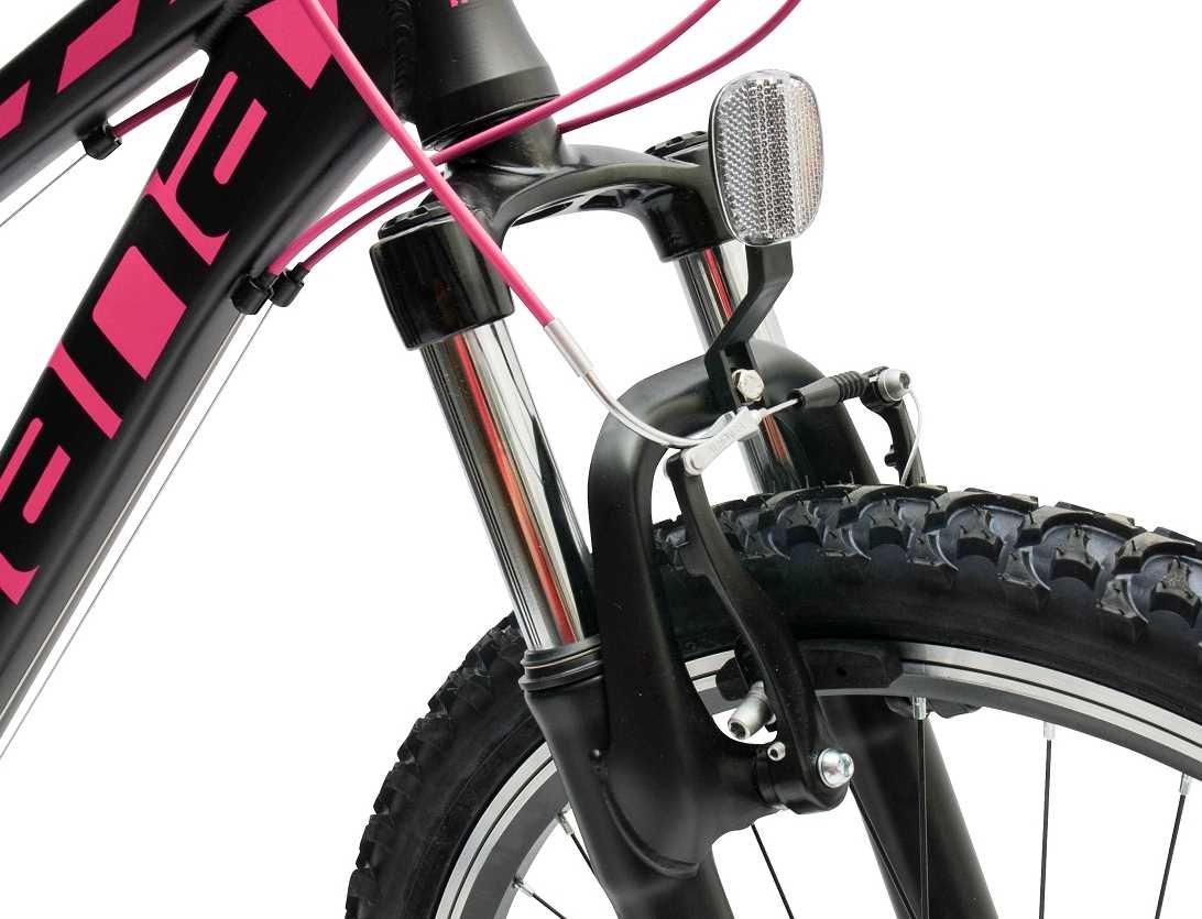 Rower MTB INDIANA X-Pulser 1.6 D15 Czarno-fuksjowy - Amortyzator