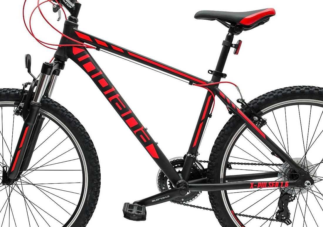 Rower MTB INDIANA X-Pulser 1.6 M19 Czarno-Czerwony - Rama
