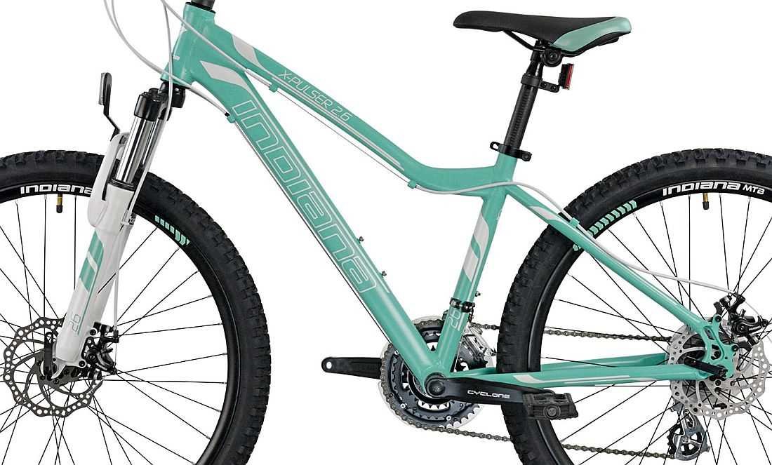 Rower MTB INDIANA X-Pulser 2.6 D15 Miętowo-biały - Rama