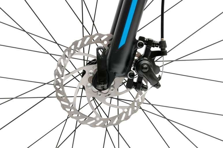 Rower MTB INDIANA X-Pulser 1.9 Czarno-niebieski  - hamulec