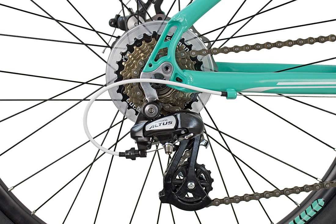 Rower MTB INDIANA X-Pulser 2.6 D17 Miętowo-biały - Przerzutki