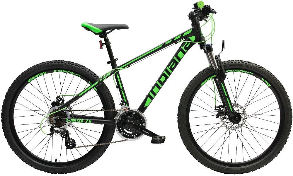 Rower MTB INDIANA X-Pulser 2.6 Czarno-zielony
