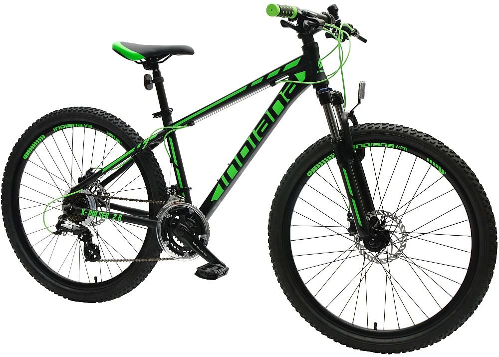Rower MTB INDIANA X-Pulser 2.6 Czarno-zielony - Gwarancja na rame