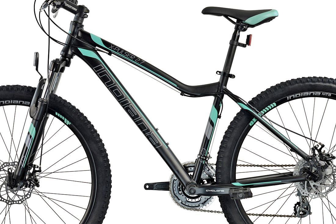 Rower MTB INDIANA X-Pulser 2.7 D17 Czarno-miętowy - Rama