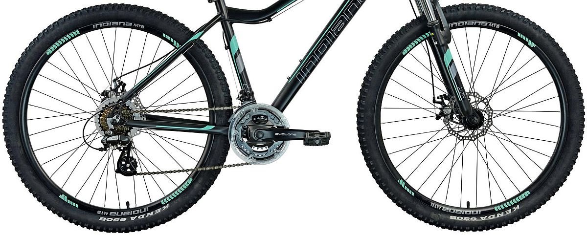 Rower MTB INDIANA X-Pulser 2.7 D17 Czarno-miętowy - Koła