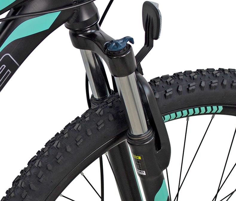 Rower MTB INDIANA X-Pulser 2.7 D17 Czarno-miętowy - Amortyzator