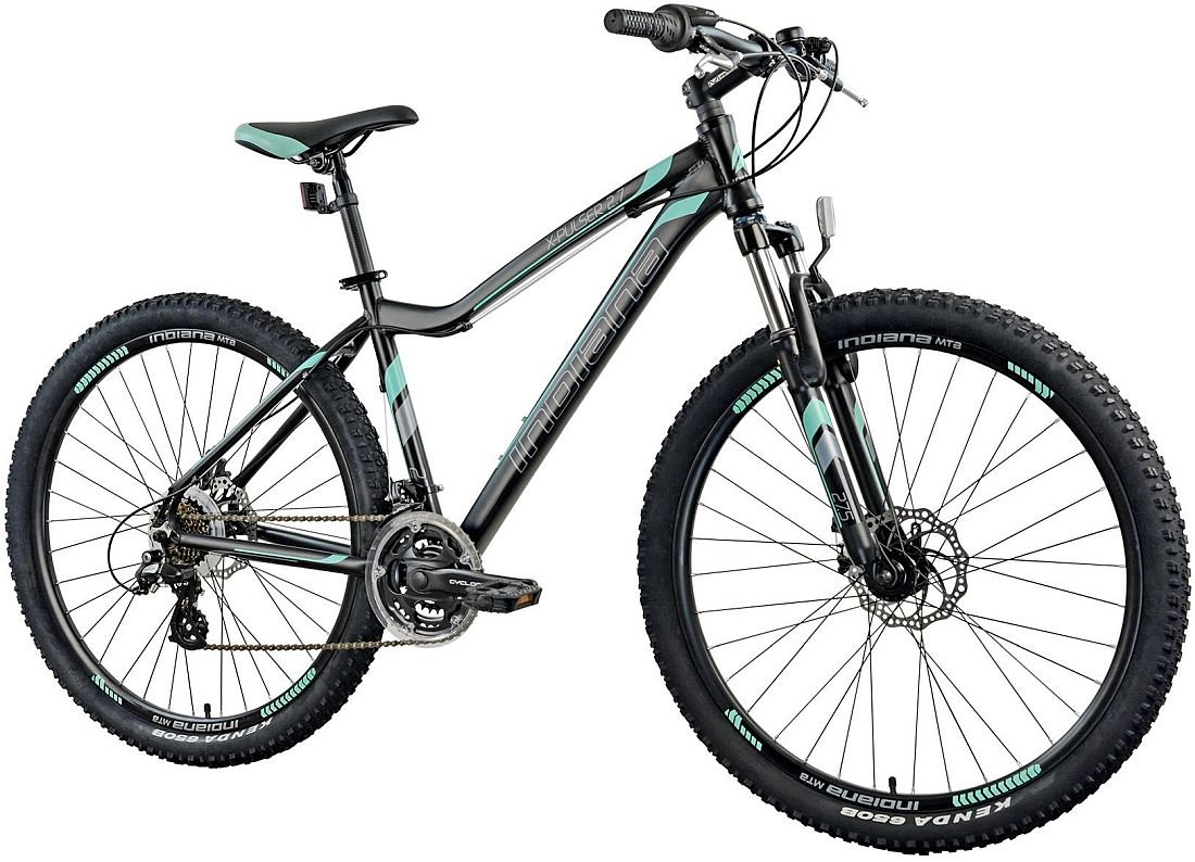 Rower MTB INDIANA X-Pulser 2.7 D17 Czarno-miętowy - Gwarancja na rame