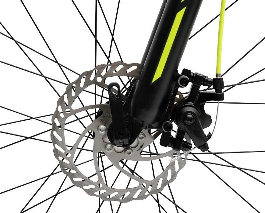 Rower MTB INDIANA X-Pulser 2.7 Czarno-żółty  - hamulec