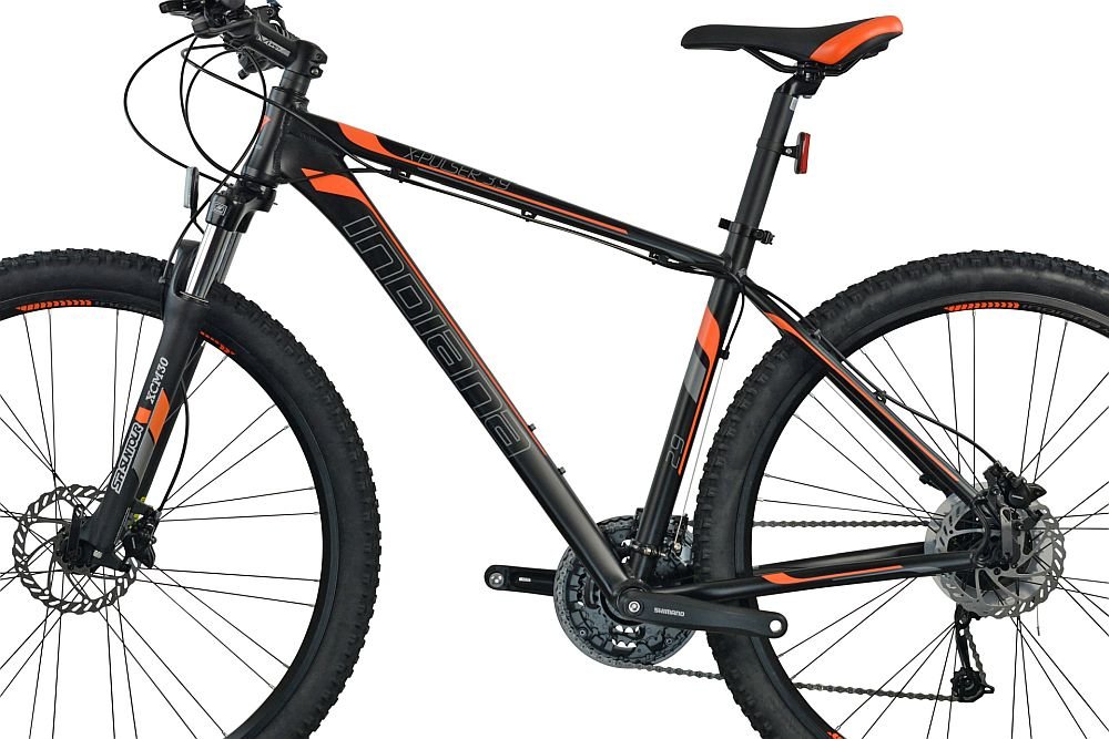 Rower MTB INDIANA X-Pulser 3.9 Czarno-pomarańczowy - Rama