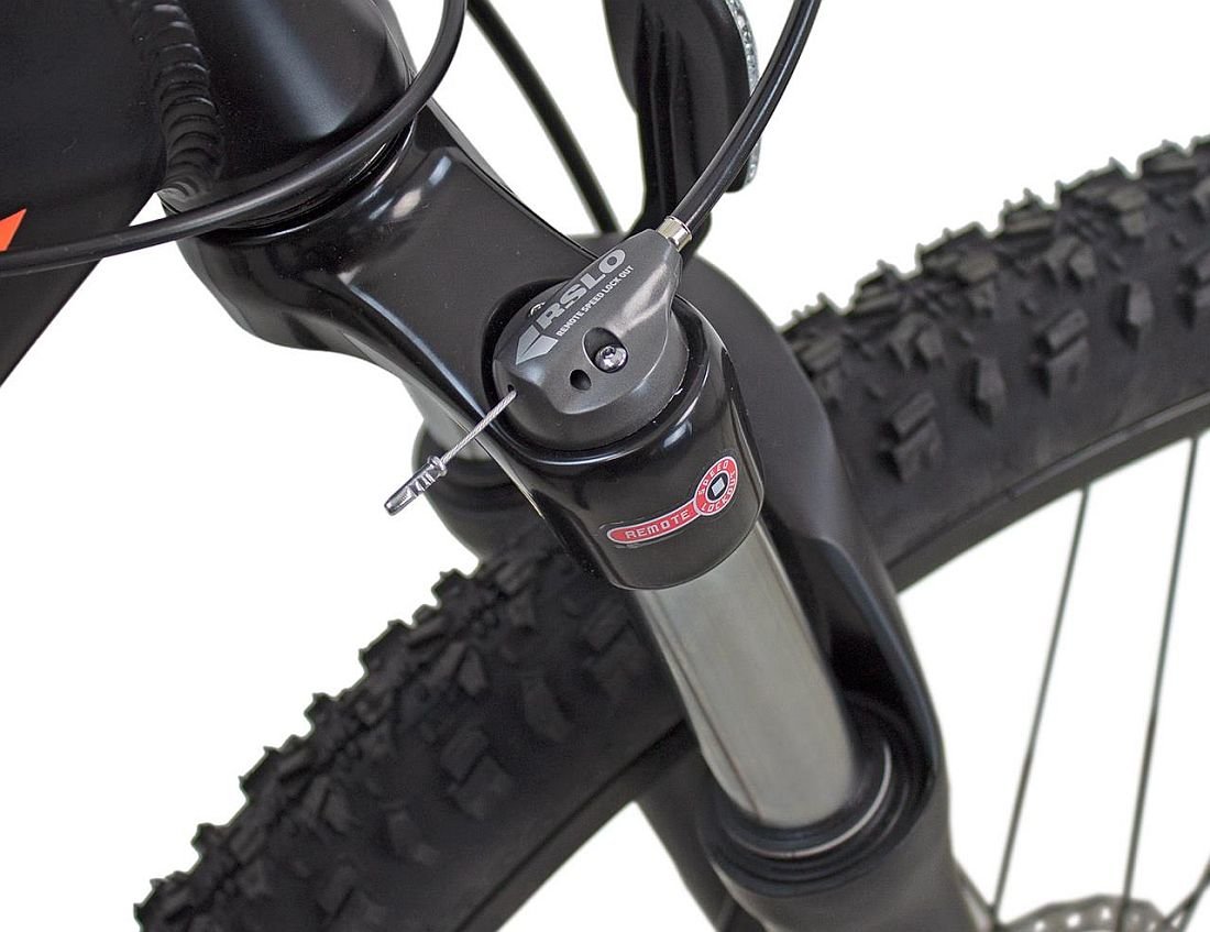 Rower MTB INDIANA X-Pulser 3.9 Czarno-pomarańczowy - Amortyzator