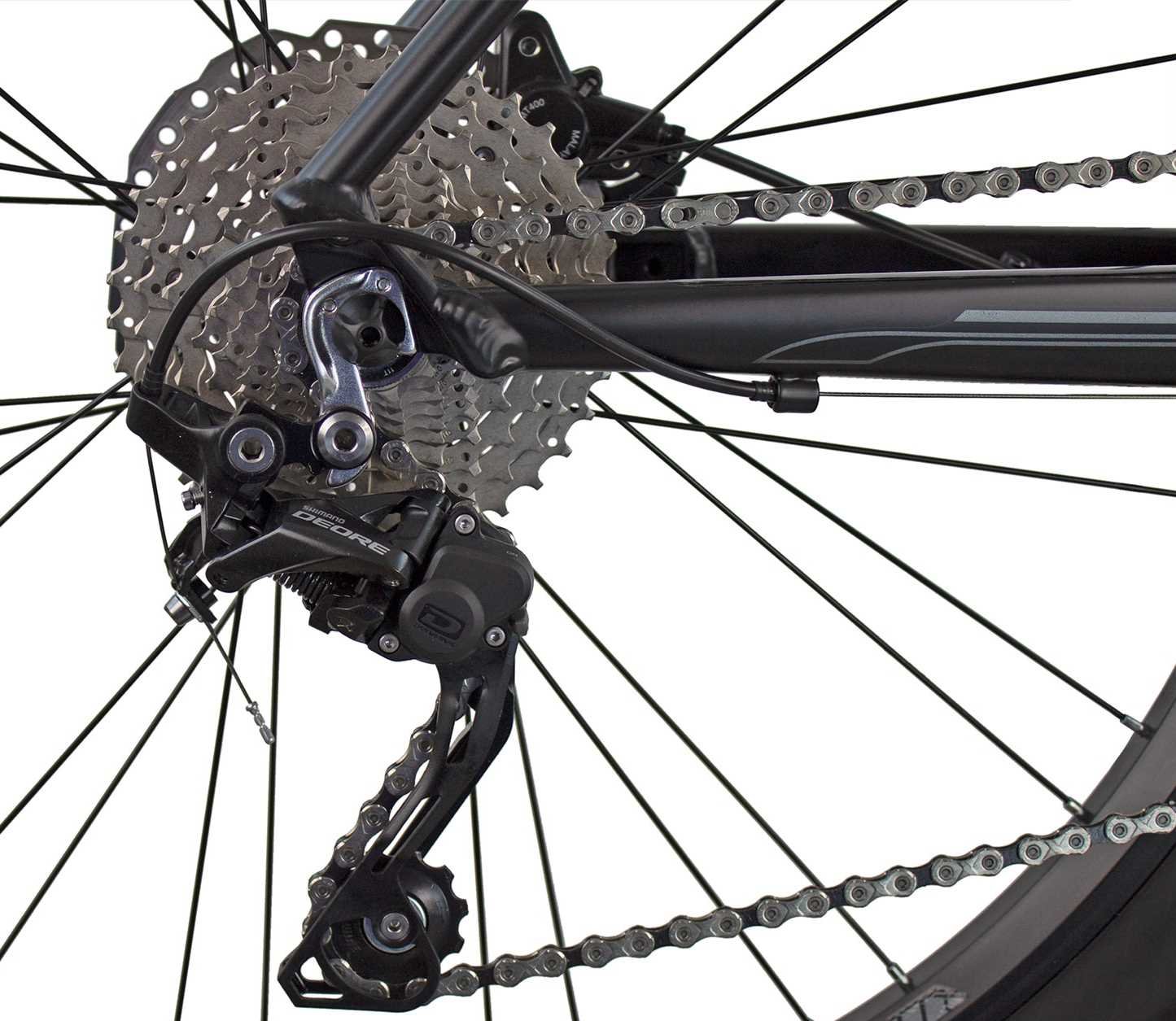 Rower MTB INDIANA X-Pulser 6.7 Czarno-grafitowy - Przerzutki