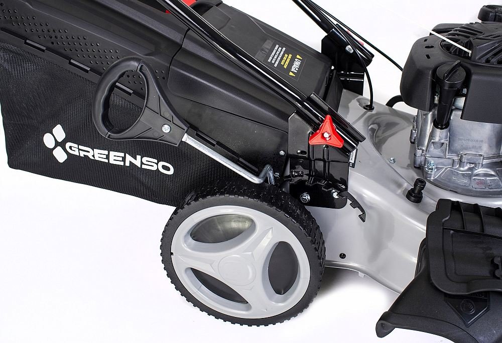 Kosiarka spalinowa GREENSO DM46S-B450 Briggs&Stratton BS450 regulacja koszenia wysokość