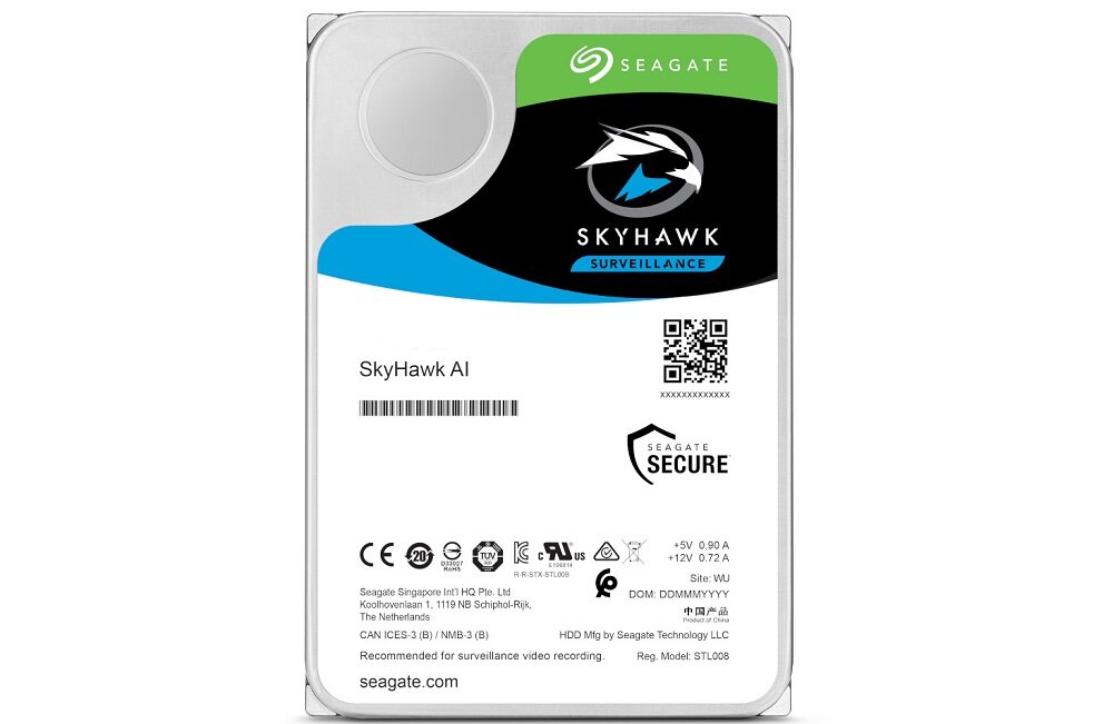 Dysk SEAGATE SkyHawk AL 12TB HDD - wysoka przepustowość złącze SATA III 6 Gb/s