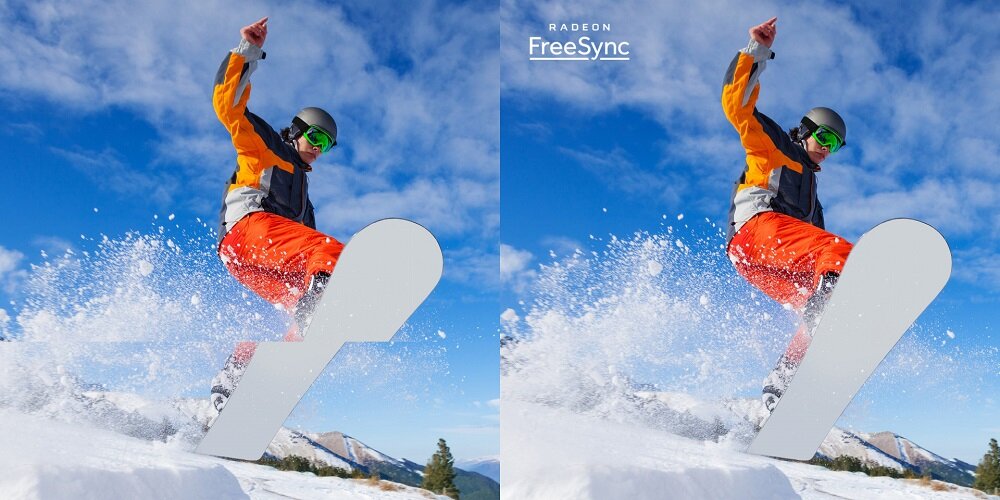 Monitor ACER CB242Y - AMD Radeon FreeSync procesor graficzny lepsza płynność scen