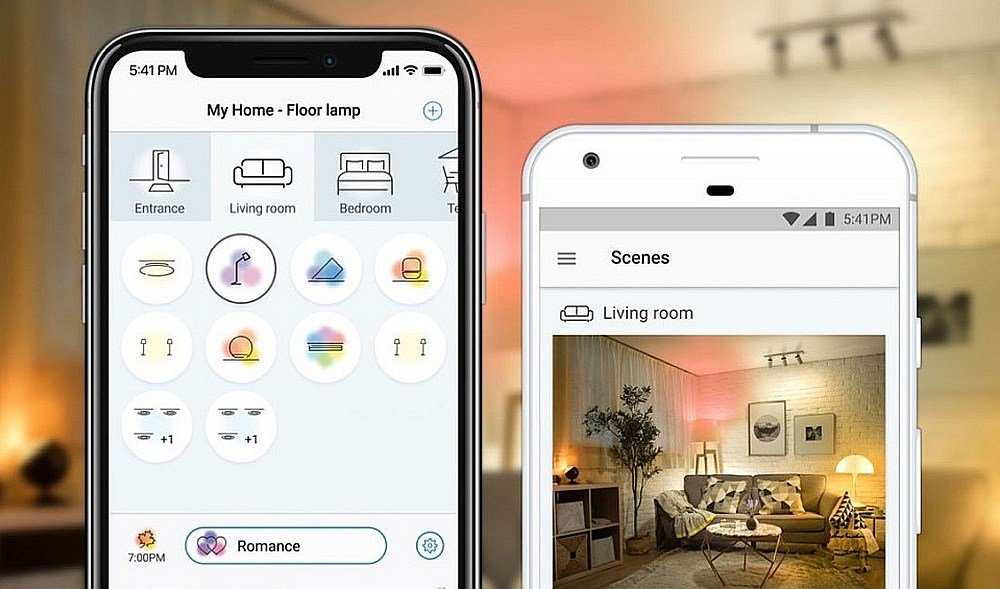 Żarówka E27 WiZ75 TR F Colors & Whites smartfon