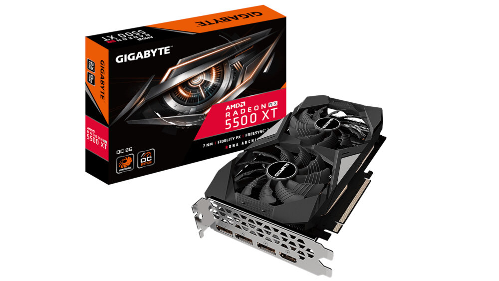 Karta graficzna GIGABYTE Radeon RX 5500 XT OC 8GB - ogólny