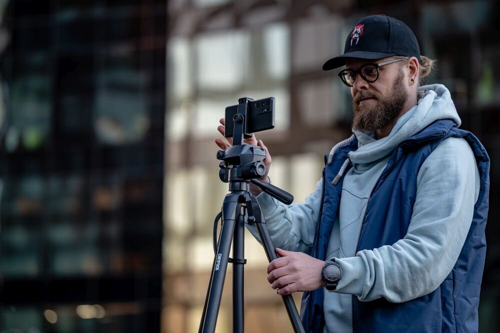 Statyw CAMROCK TE68 Mobile Kit foto stabilizacja rozkładanie waga wysokość aparat luneta lornetka kamera monopod
