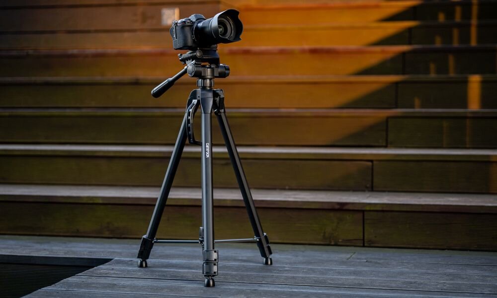Statyw CAMROCK TE68 Mobile Kit foto stabilizacja rozkładanie waga wysokość aparat luneta lornetka kamera monopod