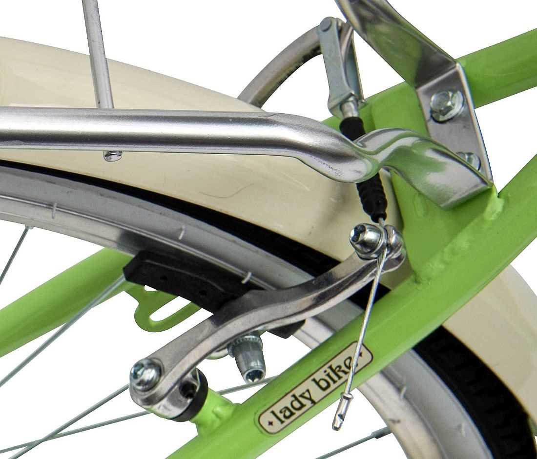 Rower Miejski INDIANA Belle 26 Zielony - hamulec