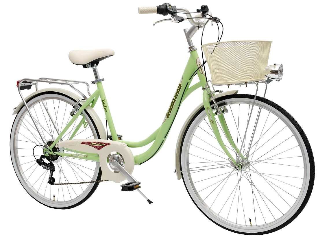 Rower Miejski INDIANA Belle 26 Zielony  - Gwarancja na rame
