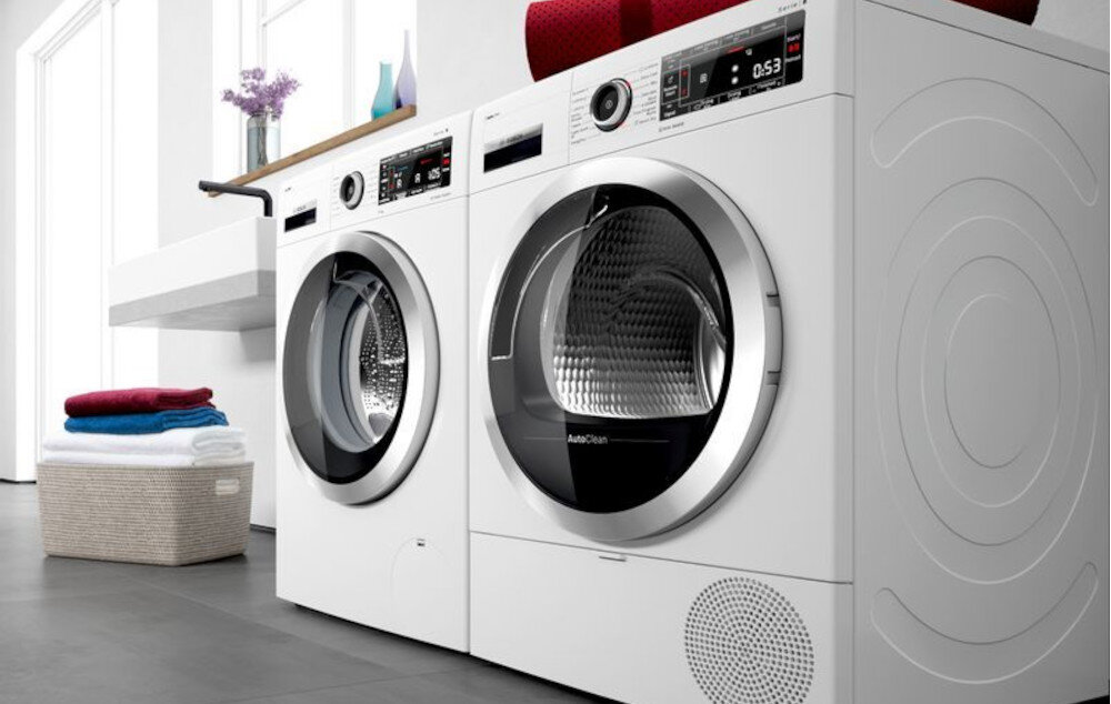 Suszarka BOSCH WTX87K40PL system antywibracyjny budowa konstrukcja