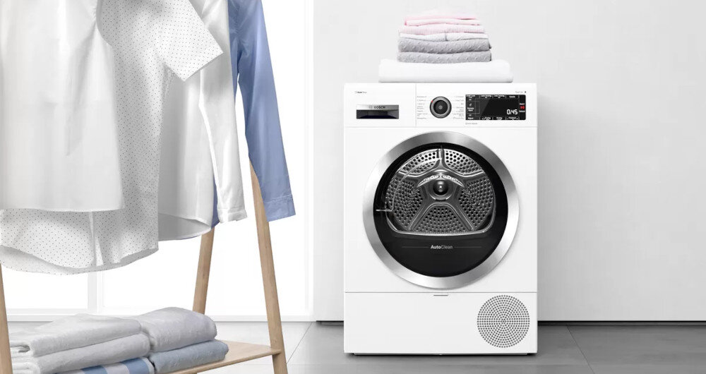 Suszarka BOSCH WTX87K40PL iron assist mniej prasowanie wygładzanie