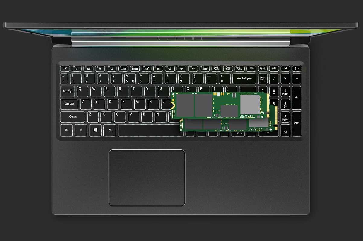 Laptop ACER Aspire 7 - SSD PCIe