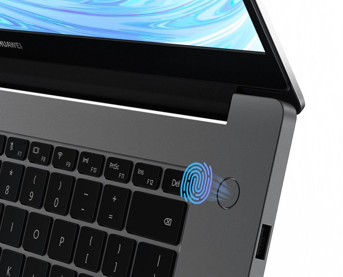 Laptop HUAWEI Matebook D15 - czytnik linii papilarnych