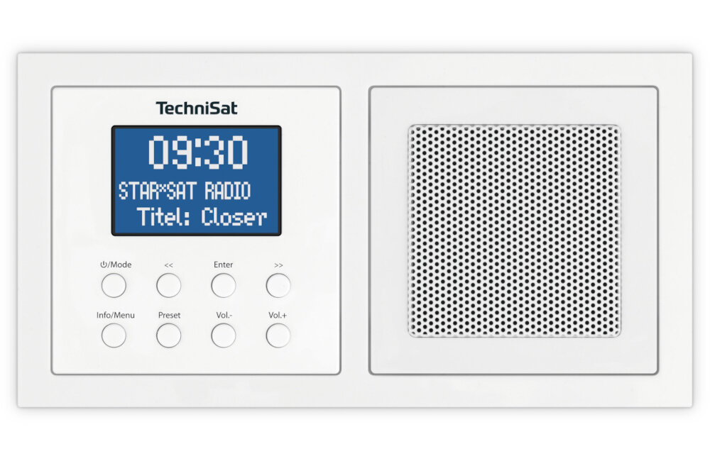 Radio TECHNISAT DIGITRADIO UP1 biały obudowa wilgoć podświetlenie Bluetooth