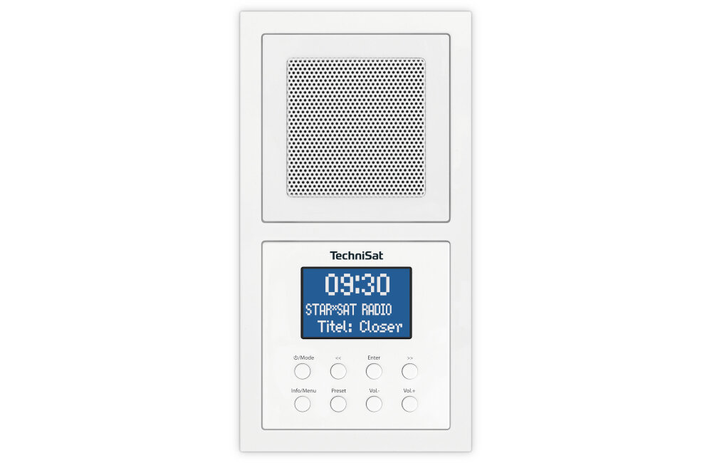 Radio TECHNISAT DIGITRADIO UP1 biały stacje radiowe FM informacje o audycjach funkcja uśpienia i budzenia