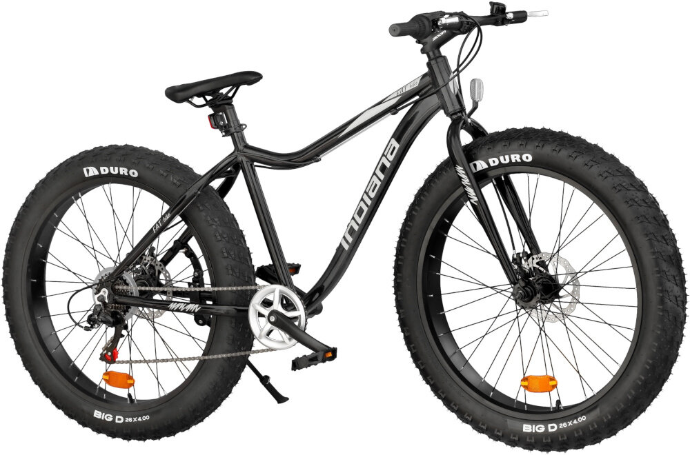Rower INDIANA Fat Bike M26 Czarny wyglad front