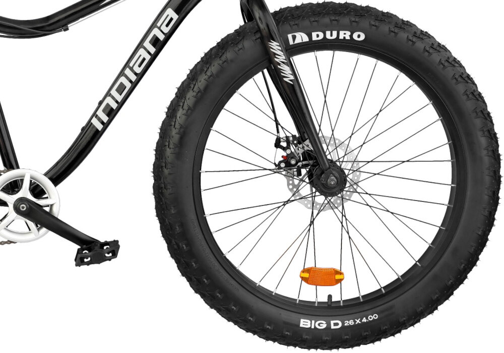 Rower INDIANA Fat Bike M26 Czarny kolo 26 cali