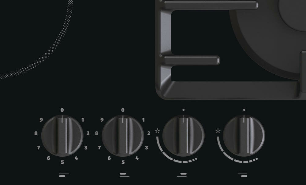 GORENJE-GCE691BSC płyta gazowo-indukcyjna panel sterowania komfort