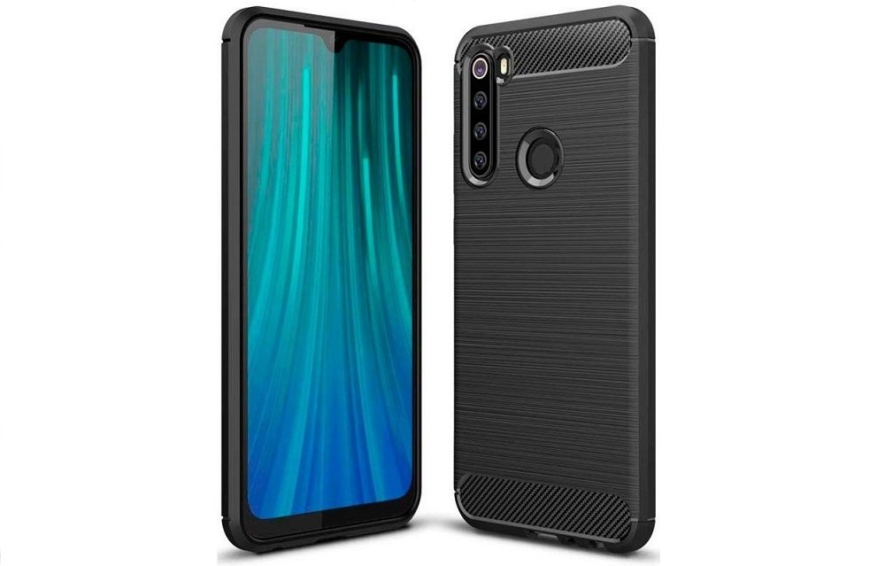 Etui TECH-PROTECT TPUCarbon do Xiaomi Redmi Note 8T Czarny pokrowiec bezpieczeństwo ochrona plecki guma