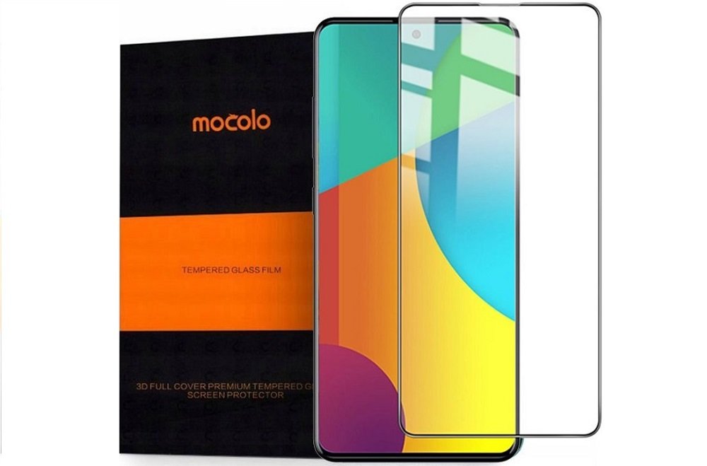 Szkło hartowane MOCOLO TG+ Full Glue do Samsung Galaxy A71 ochrona bezpieczeństwo smartfon biały czarny