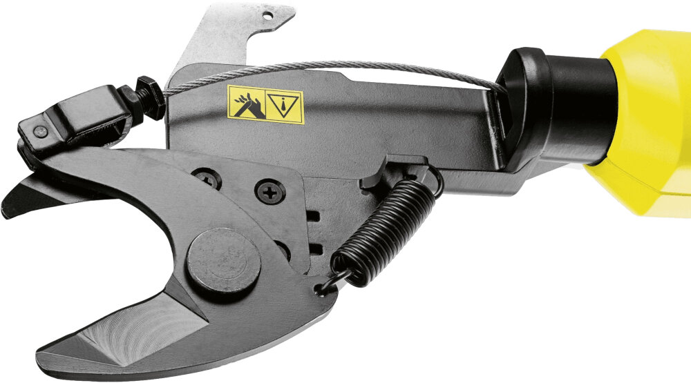 Sekator akumulatorowy KARCHER Tlo Battery 18-32 wysokiej jakości stalowe ostrze Bypass z powłoką teflonową o grubości 4,8 mm siła cięcia na poziomie 250 Nm