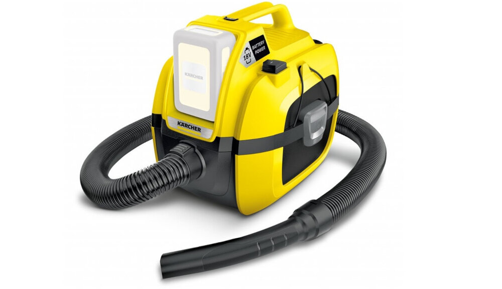 KARCHER WD 1 Компактний акумуляторний пилосос невеликого розміру, який зручно носити з собою