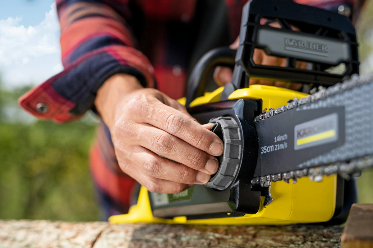 Piła akumulatorowa KARCHER CNS 36-35 Battery 1.444-050.0 pokretlo smarowanie lancucha